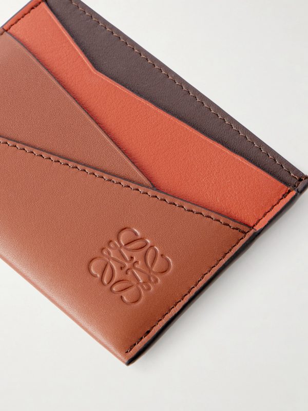 Puzzle Edge Logo-Debossed Leather Cardholder - CU Puzzle Edge Logo-Debossed Leather Cardholder - CU