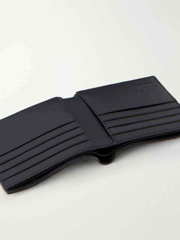 Puzzle Edge Panelled Full-Grain Leather Bifold Wallet - E1 Puzzle Edge Panelled Full-Grain Leather Bifold Wallet - E1