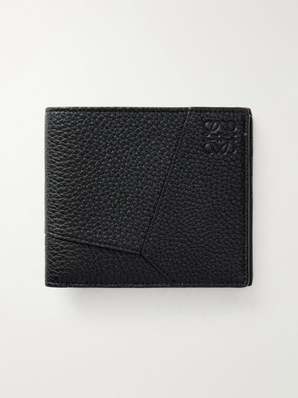 Puzzle Edge Panelled Full-Grain Leather Bifold Wallet Puzzle Edge Panelled Full-Grain Leather Bifold Wallet
