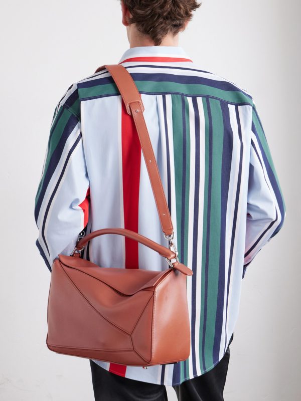 Puzzle Featherlight Large Leather Messenger Bag - CU Puzzle Featherlight Large Leather Messenger Bag - CU