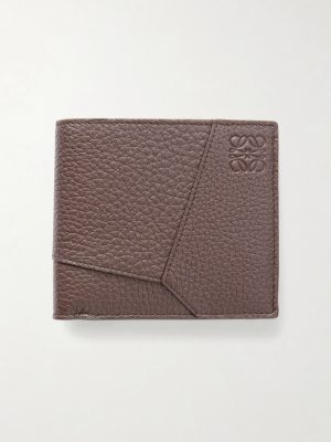 Puzzle Edge Panelled Full-Grain Leather Bifold Wallet Puzzle Edge Panelled Full-Grain Leather Bifold Wallet