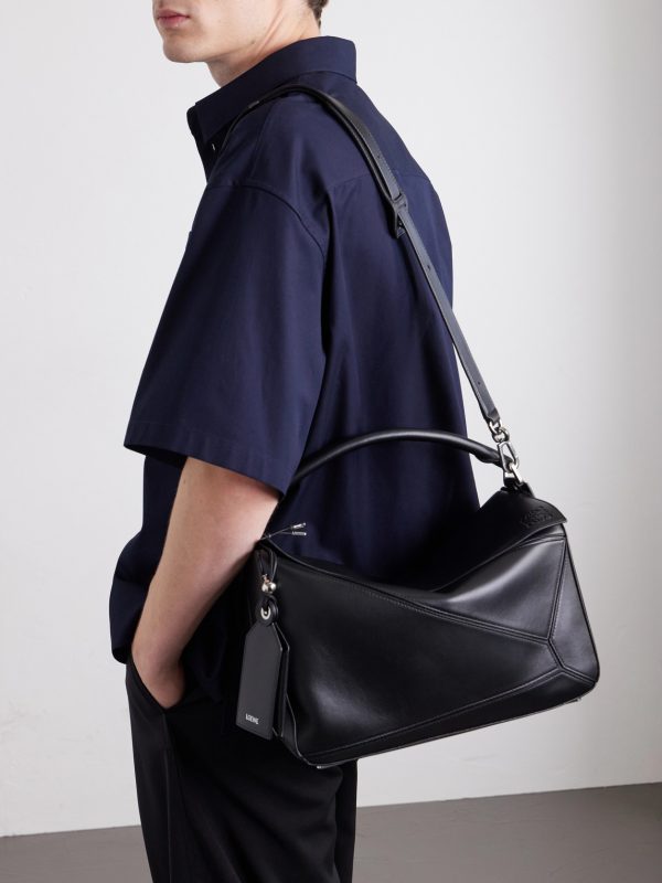 Puzzle Featherlight Large Leather Messenger Bag - CU Puzzle Featherlight Large Leather Messenger Bag - CU