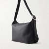 Loop Logo-Debossed Leather Messenger Bag - BK Loop Logo-Debossed Leather Messenger Bag - BK