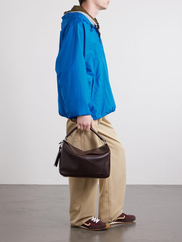 Puzzle Featherlight Large Leather Messenger Bag - OU Puzzle Featherlight Large Leather Messenger Bag - OU
