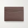 Puzzle Edge Anagram-Debossed Leather Cardholder - BK