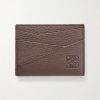 Puzzle Edge Anagram-Debossed Leather Cardholder