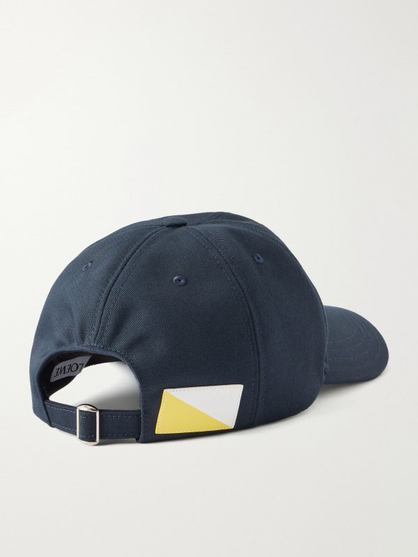Logo-Appliquéd Cotton Baseball Cap - BK