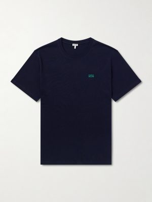 Anagram-Embroidered Cotton-Jersey T-Shirt