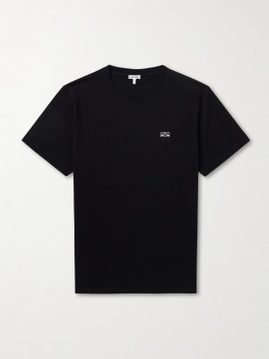 Anagram-Embroidered Cotton-Jersey T-Shirt