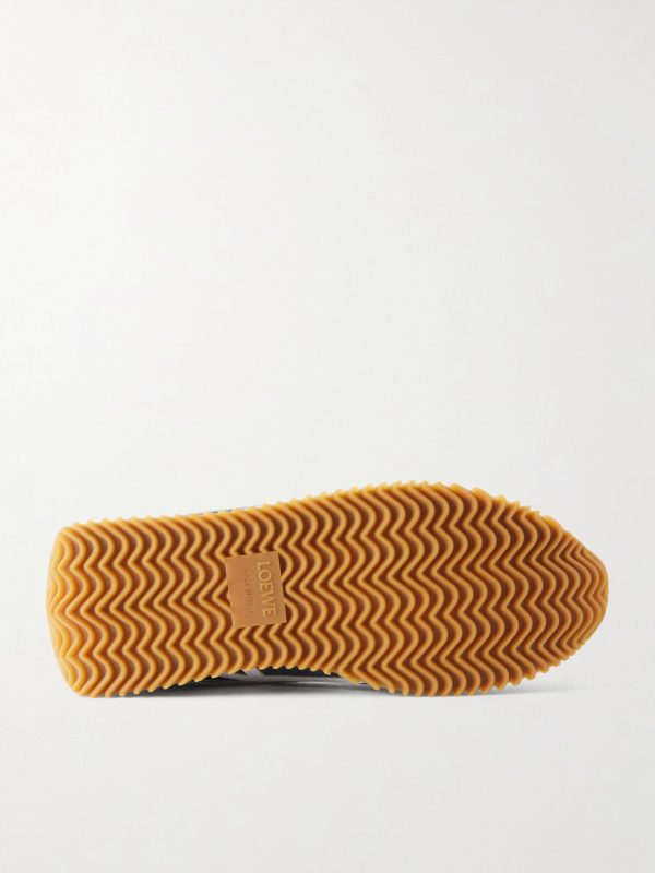 Flow Runner 2.0 Suede-Trimmed Shell Sneakers - E1 Flow Runner 2.0 Suede-Trimmed Shell Sneakers - E1