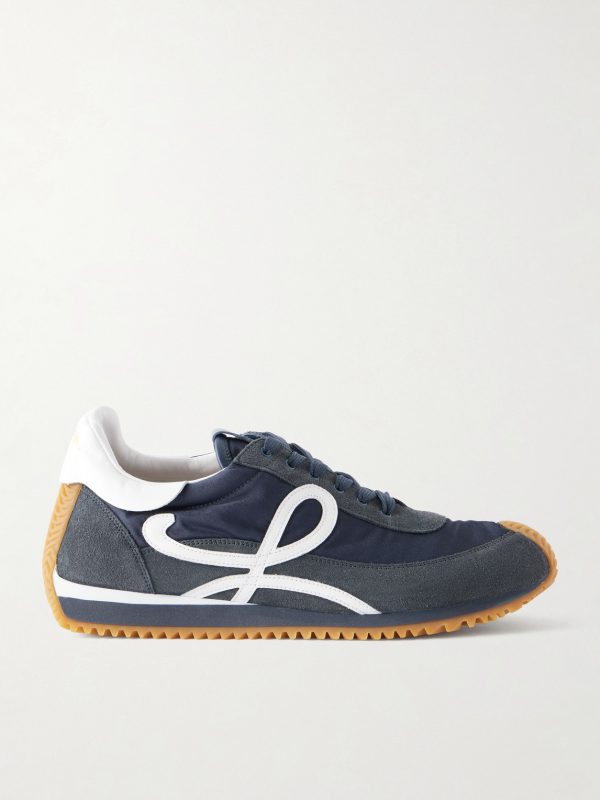 Flow Runner 2.0 Suede-Trimmed Shell Sneakers Flow Runner 2.0 Suede-Trimmed Shell Sneakers