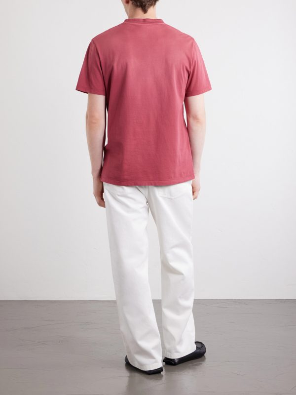 Anagram-Embroidered Cotton-Jersey T-Shirt - BK Anagram-Embroidered Cotton-Jersey T-Shirt - BK