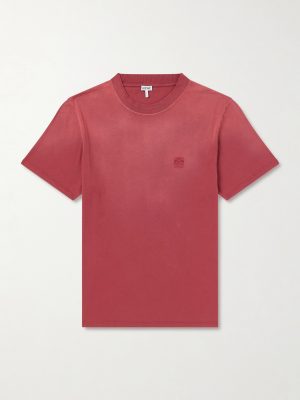 Anagram-Embroidered Cotton-Jersey T-Shirt