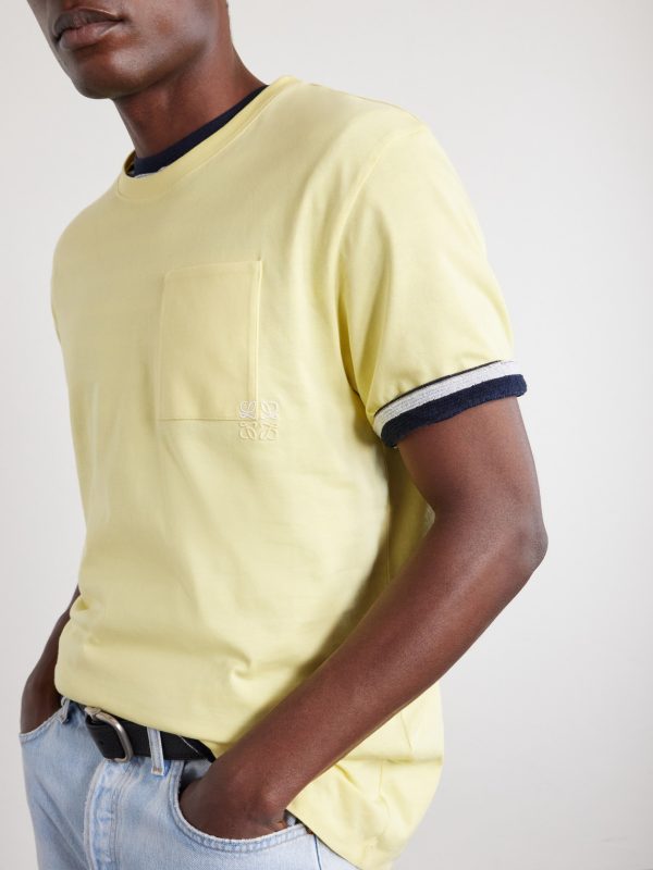 Anagram-Embroidered Cotton-Jersey T-Shirt - CU Anagram-Embroidered Cotton-Jersey T-Shirt - CU