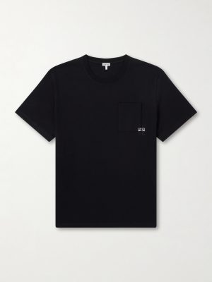 Anagram-Embroidered Cotton-Jersey T-Shirt
