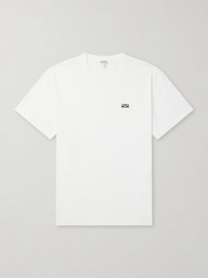 Anagram-Embroidered Cotton-Jersey T-Shirt