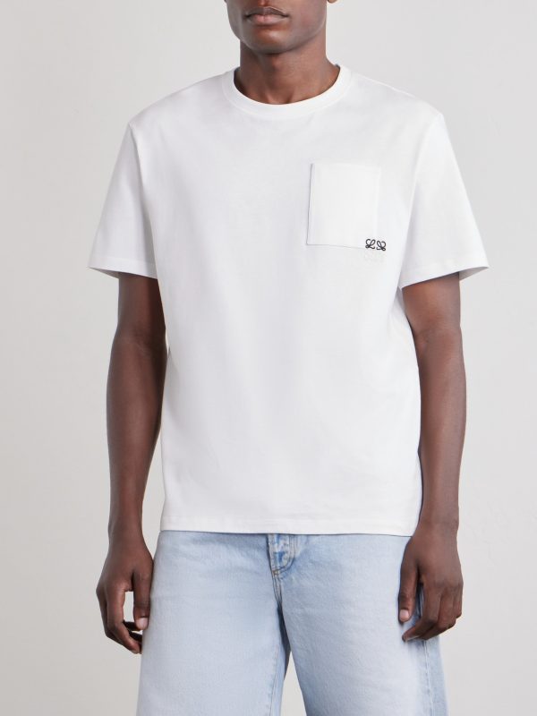 Anagram-Embroidered Cotton-Jersey T-Shirt - FR Anagram-Embroidered Cotton-Jersey T-Shirt - FR