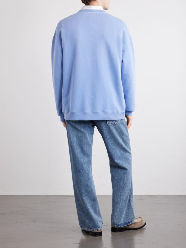 Anagram-Embroidered Cotton-Jersey Sweatshirt - BK Anagram-Embroidered Cotton-Jersey Sweatshirt - BK