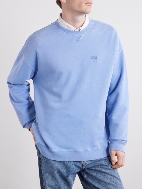 Anagram-Embroidered Cotton-Jersey Sweatshirt - FR Anagram-Embroidered Cotton-Jersey Sweatshirt - FR
