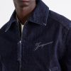 La Veste De-Nîmes Logo-Embroidered Denim Jacket - E1 La Veste De-Nîmes Logo-Embroidered Denim Jacket - E1