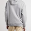 Anagram-Embroidered Leather-Trimmed Cotton-Fleece Hoodie - BK Anagram-Embroidered Leather-Trimmed Cotton-Fleece Hoodie - BK