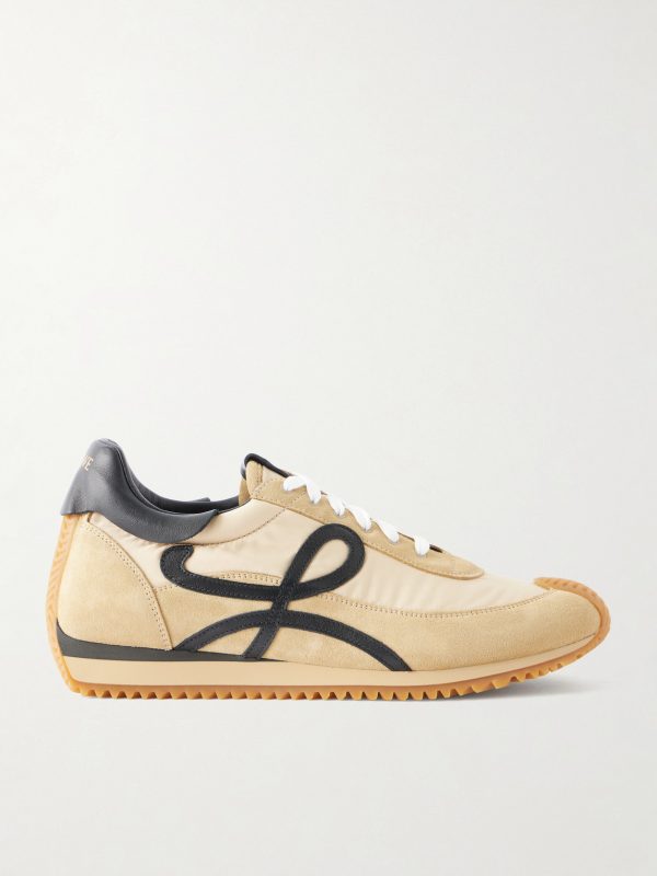 Flow Runner 2.0 Suede-Trimmed Shell Sneakers Flow Runner 2.0 Suede-Trimmed Shell Sneakers