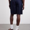 Straight-Leg Anagram-Embroidered Cotton-Twill Drawstring Shorts - BK