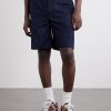 Straight-Leg Anagram-Embroidered Cotton-Twill Drawstring Shorts - FR