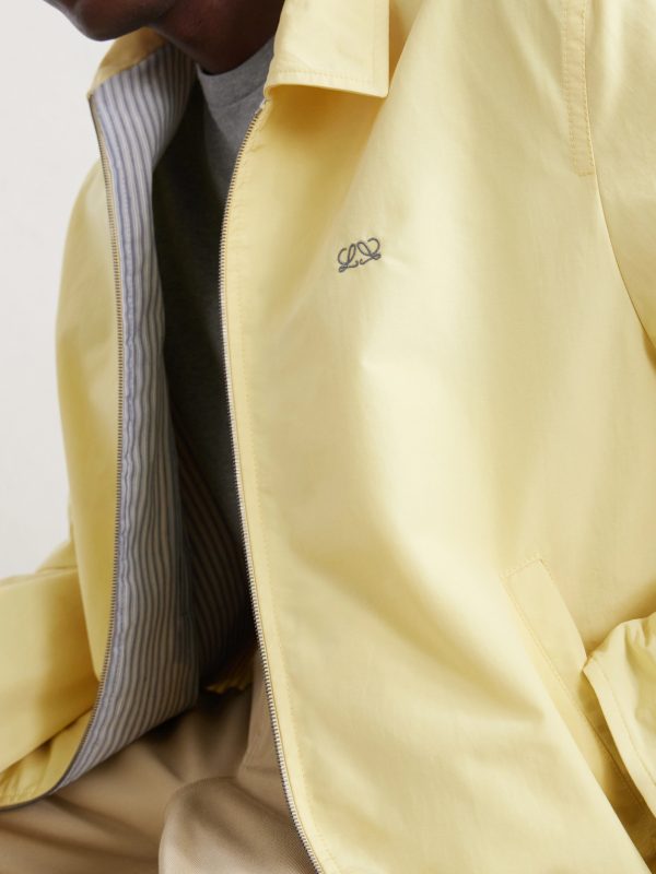 Logo-Embroidered Cotton-Blend Jacket - CU Logo-Embroidered Cotton-Blend Jacket - CU