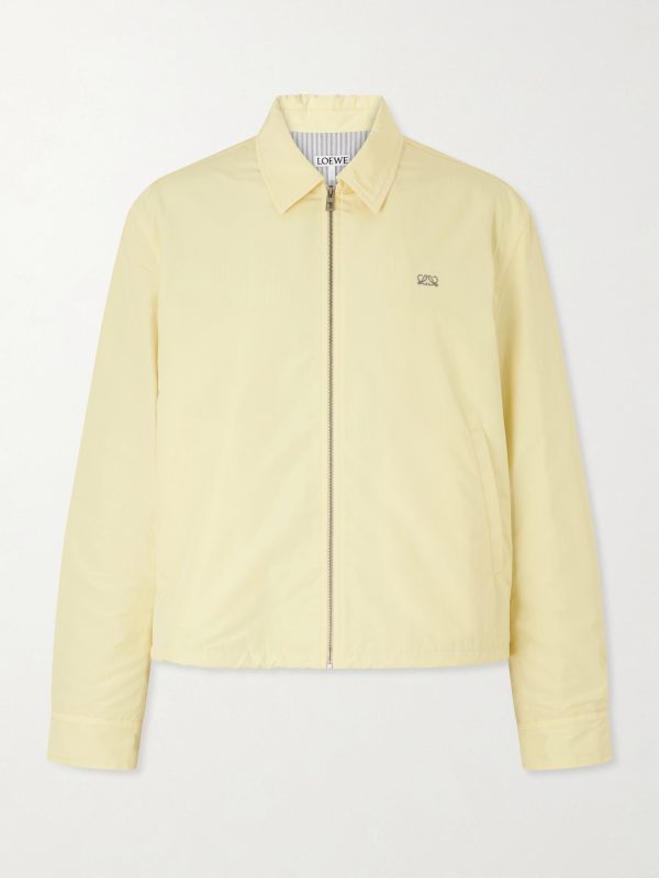 Logo-Embroidered Cotton-Blend Jacket Logo-Embroidered Cotton-Blend Jacket