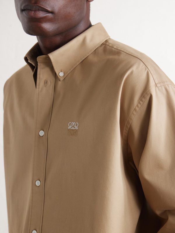 Anagram-Embroidered Cotton Shirt - CU Anagram-Embroidered Cotton Shirt - CU