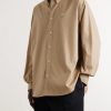 Anagram-Embroidered Cotton Shirt - FR Anagram-Embroidered Cotton Shirt - FR