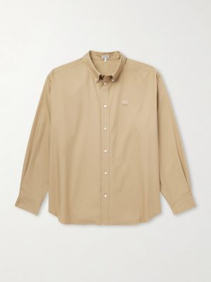 Anagram-Embroidered Cotton Shirt