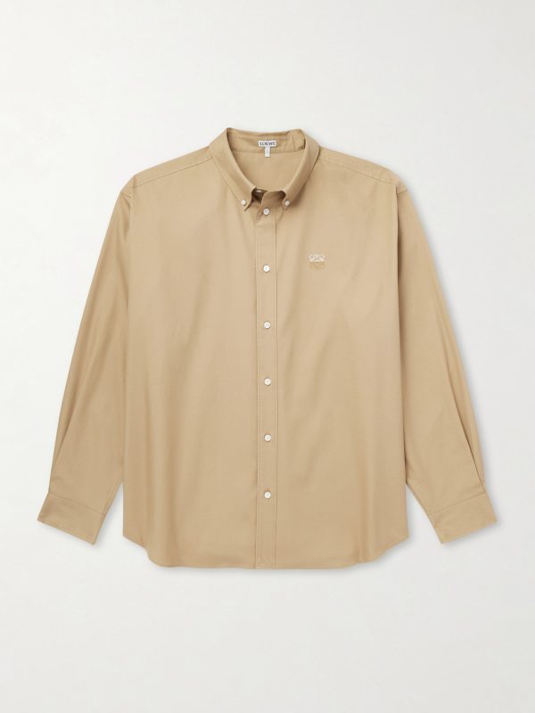 Anagram-Embroidered Cotton Shirt Anagram-Embroidered Cotton Shirt
