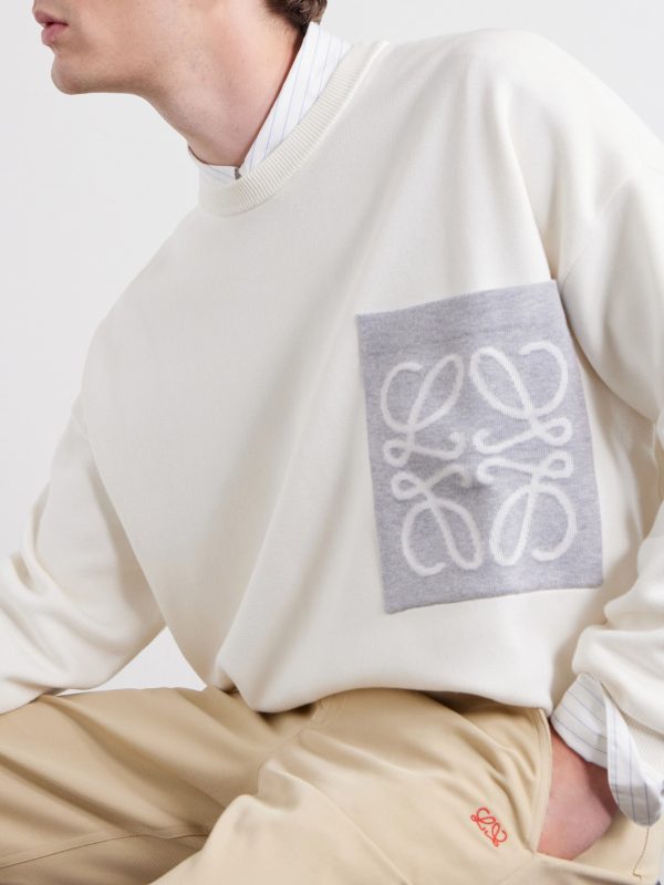 Anagram-Intarsia Knitted Sweater - CU Anagram-Intarsia Knitted Sweater - CU