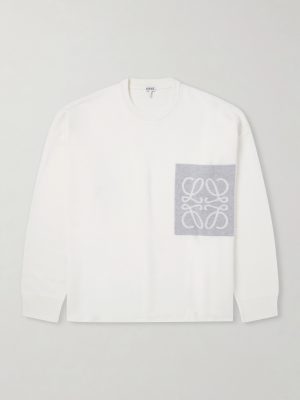 Anagram-Intarsia Knitted Sweater