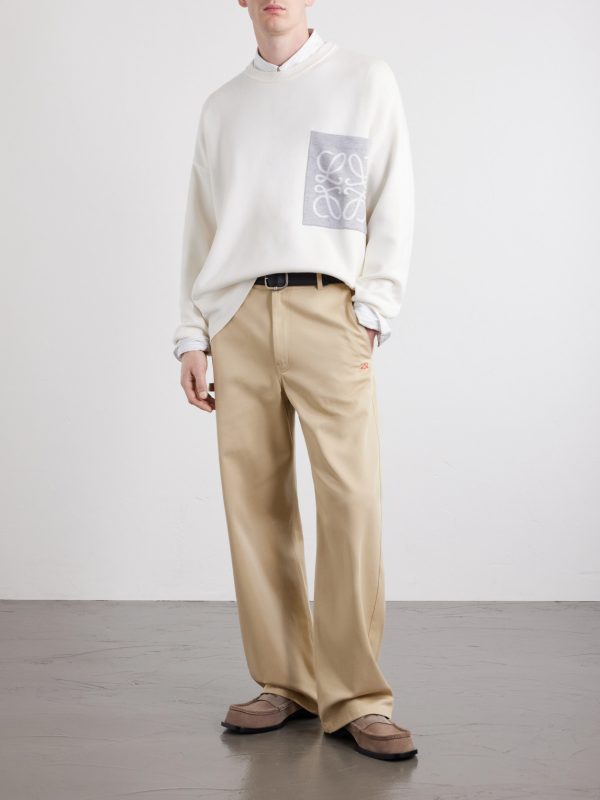 Anagram-Intarsia Knitted Sweater - OU Anagram-Intarsia Knitted Sweater - OU
