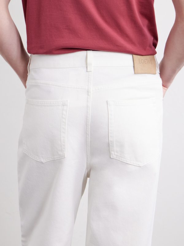 Wide-Leg Anagram-Embroidered Jeans - CU Wide-Leg Anagram-Embroidered Jeans - CU