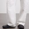 Wide-Leg Anagram-Embroidered Jeans - E1 Wide-Leg Anagram-Embroidered Jeans - E1