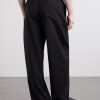Straight-Leg Wool Drawstring Trousers - BK Straight-Leg Wool Drawstring Trousers - BK