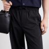 Straight-Leg Wool Drawstring Trousers - CU Straight-Leg Wool Drawstring Trousers - CU