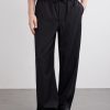 Straight-Leg Wool Drawstring Trousers - FR Straight-Leg Wool Drawstring Trousers - FR