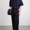Straight-Leg Wool Drawstring Trousers - OU Straight-Leg Wool Drawstring Trousers - OU