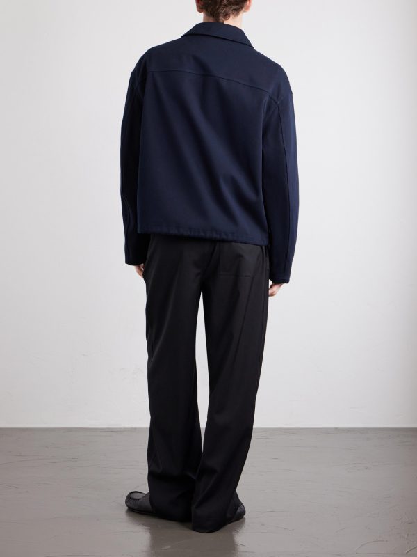 Logo-Embroidered Cotton-Twill Jacket - BK Logo-Embroidered Cotton-Twill Jacket - BK