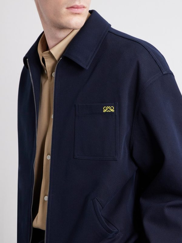 Logo-Embroidered Cotton-Twill Jacket - CU Logo-Embroidered Cotton-Twill Jacket - CU