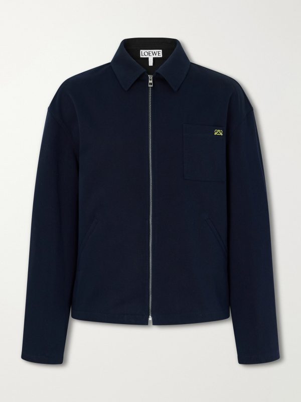 Logo-Embroidered Cotton-Twill Jacket Logo-Embroidered Cotton-Twill Jacket