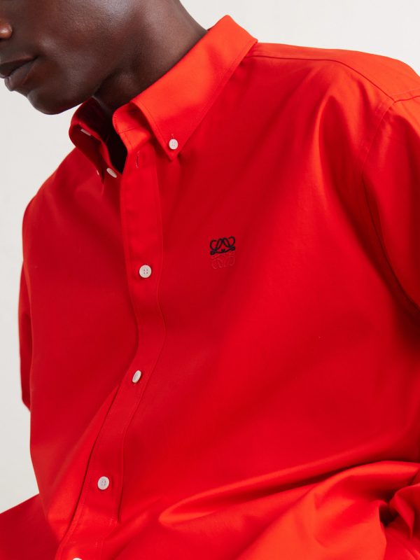 Anagram-Embroidered Cotton Shirt - CU Anagram-Embroidered Cotton Shirt - CU
