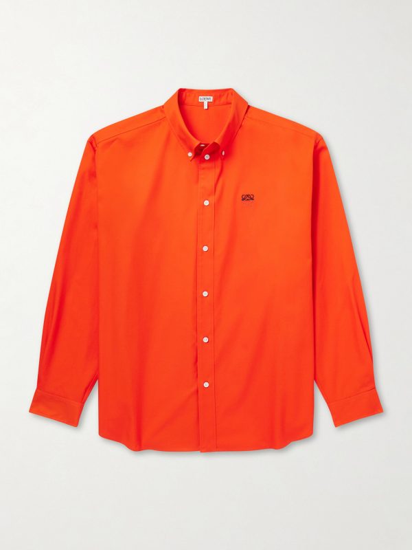 Anagram-Embroidered Cotton Shirt Anagram-Embroidered Cotton Shirt