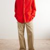 Anagram-Embroidered Cotton Shirt - OU Anagram-Embroidered Cotton Shirt - OU