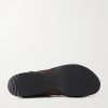 Grip Logo-Appliquéd Trimmed-Suede Sneakers - E1